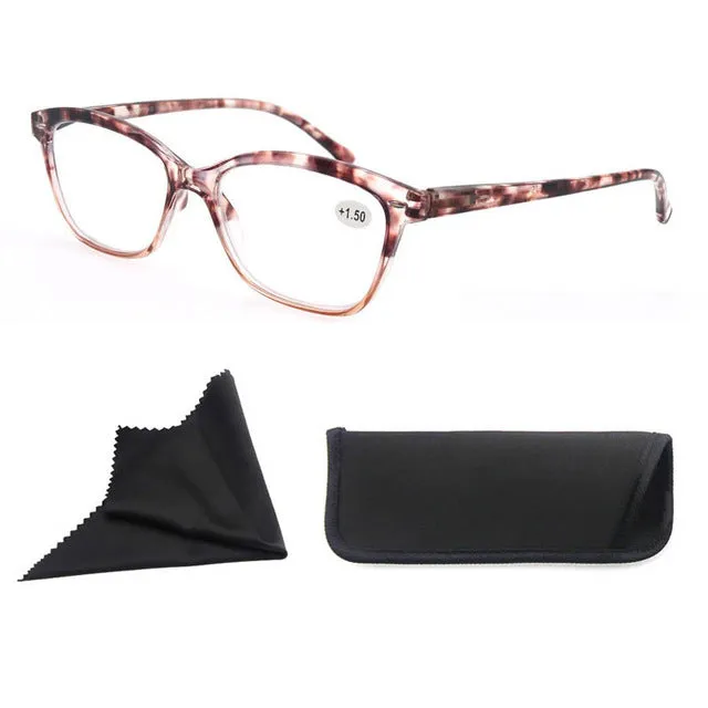 Modfans Unisex Full Rim Square Polycarbonate Reading Glasses R031