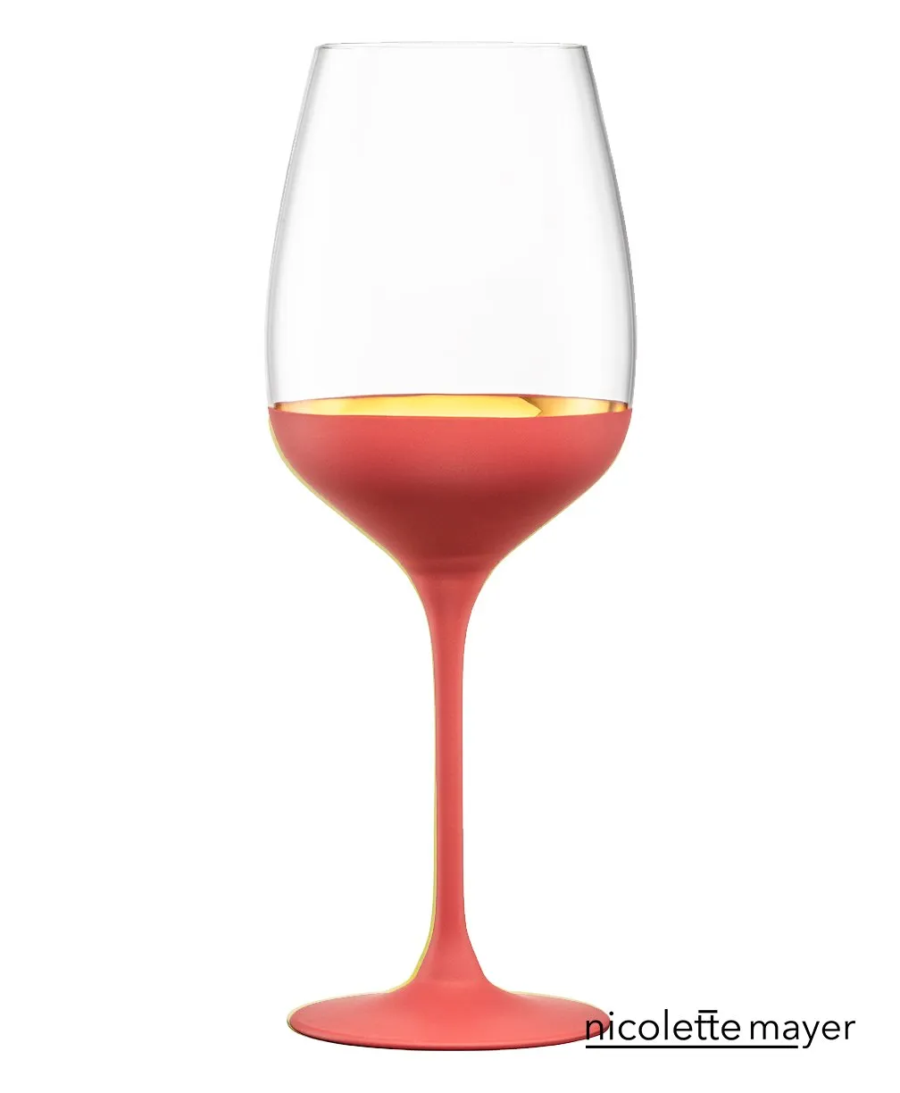ORO24k Grand Cru Bordeaux Crystal 24k Gold Wine Glass, Set of 1
