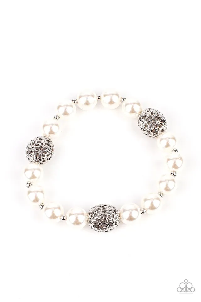 Paparazzi Bracelet ~ Upscale Whimsy - White