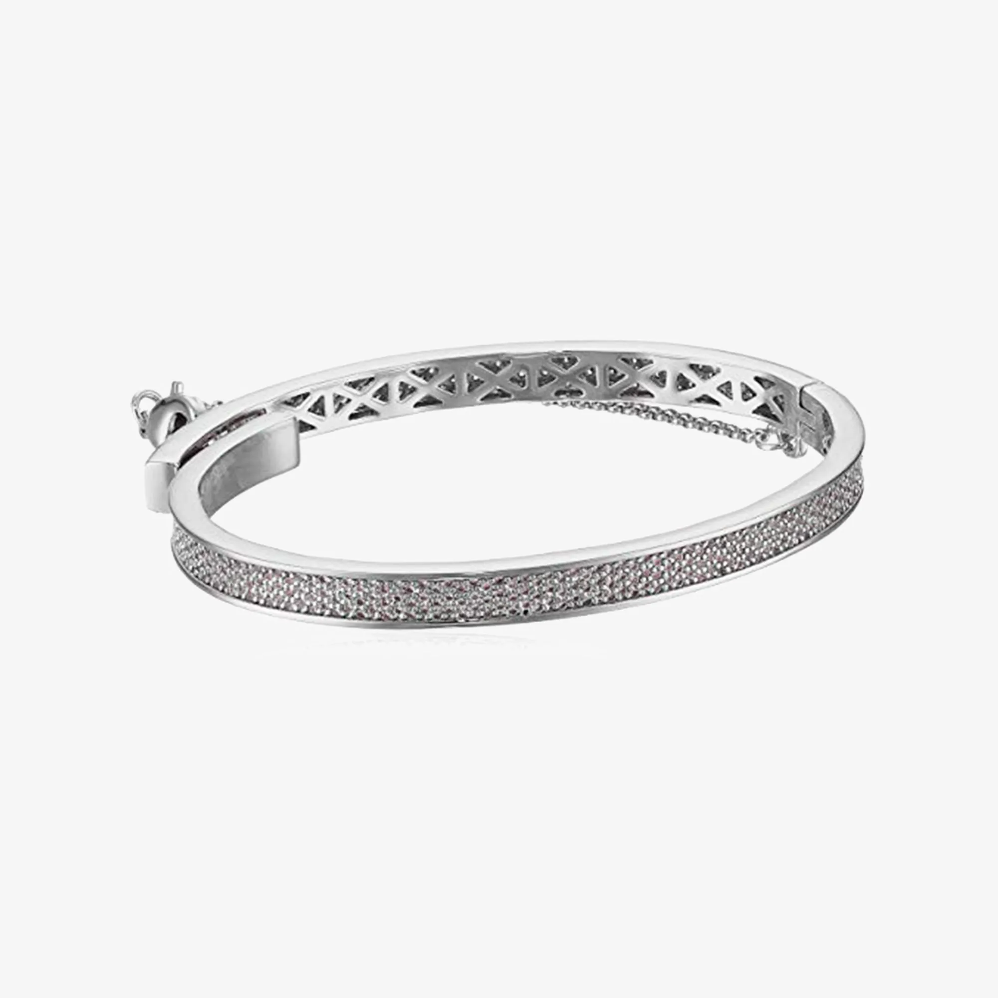 PAVÉ THIN SAFETY CHAIN BRACELET