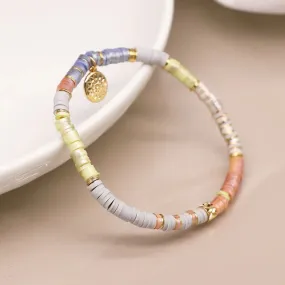 POM Sunny Pastel Fimo Bead Spacers Bracelet