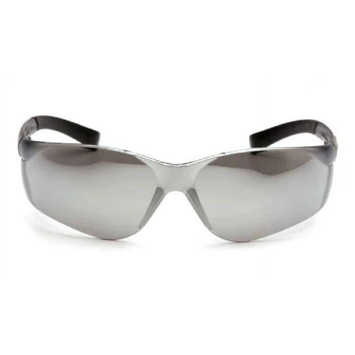 Pyramex Ztek S2570S Safety Glasses, Silver Mirror Lens Silver Mirror Frame, One Size, 1 Each