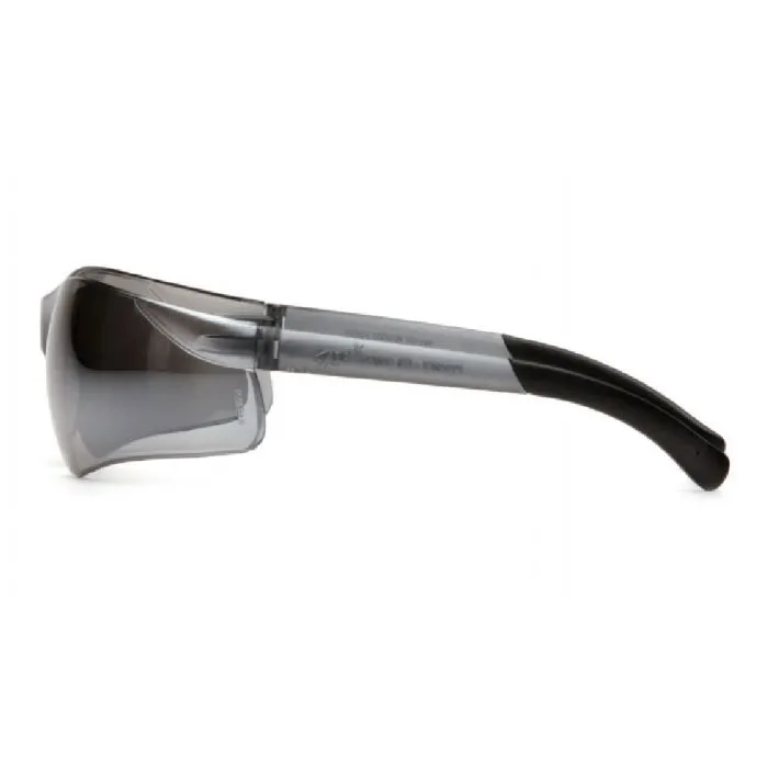 Pyramex Ztek S2570S Safety Glasses, Silver Mirror Lens Silver Mirror Frame, One Size, 1 Each