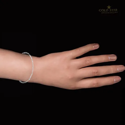 "REIGN" STERLING SILVER C.Z BOLO BRACELET