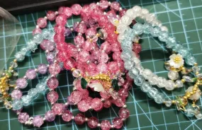 Randomly select a colored glass bead bracelet