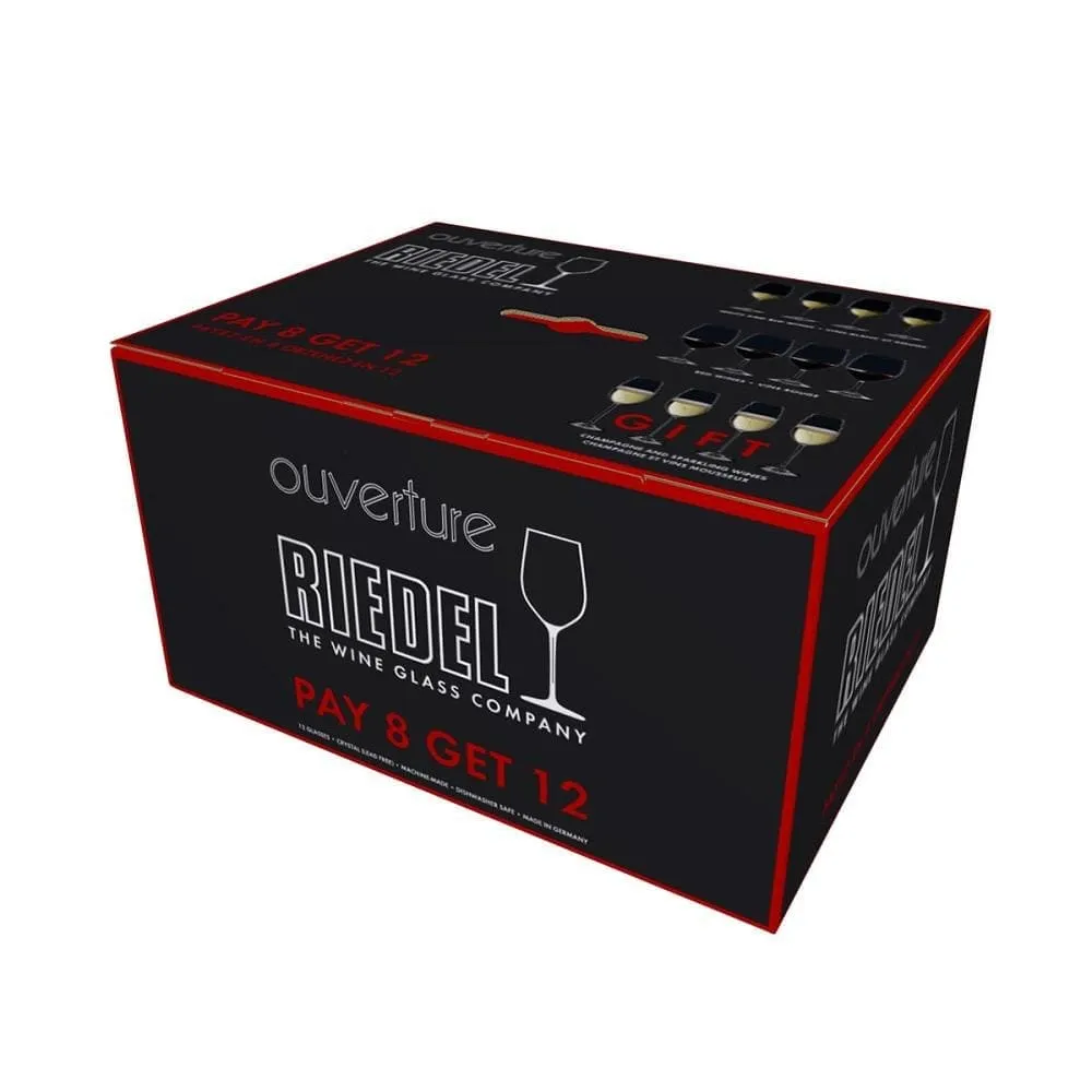 Riedel Ouverture 4x Red Wine/ 4x White Wine/ 4x Champagne  Glasses (Set of 12)