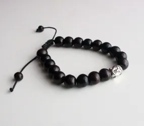 Rosewood Bracelet with Buddha Spacer