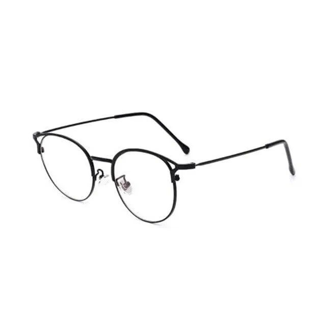 Round Glasses With Cat Eye Frame