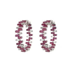 Ruby & Diamond Love Paradigm Earrings