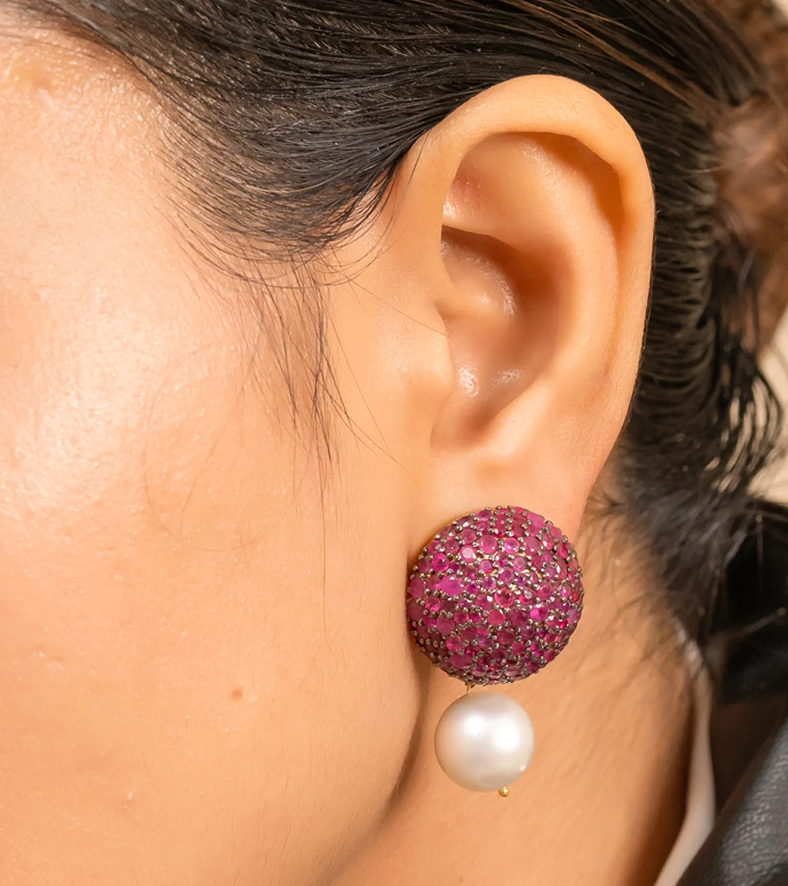 Ruby Dome | Earrings