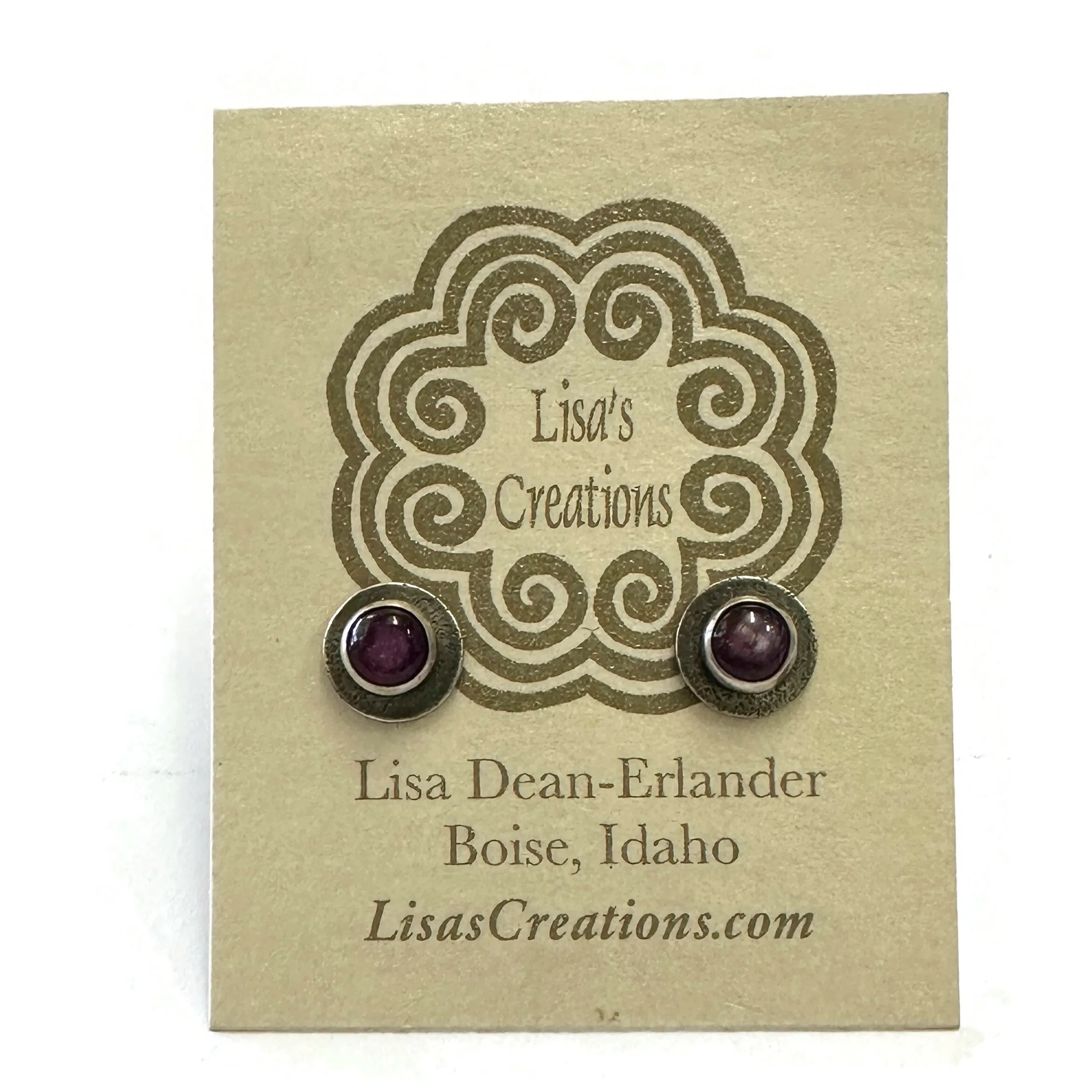 Ruby Wreath Post Earrings