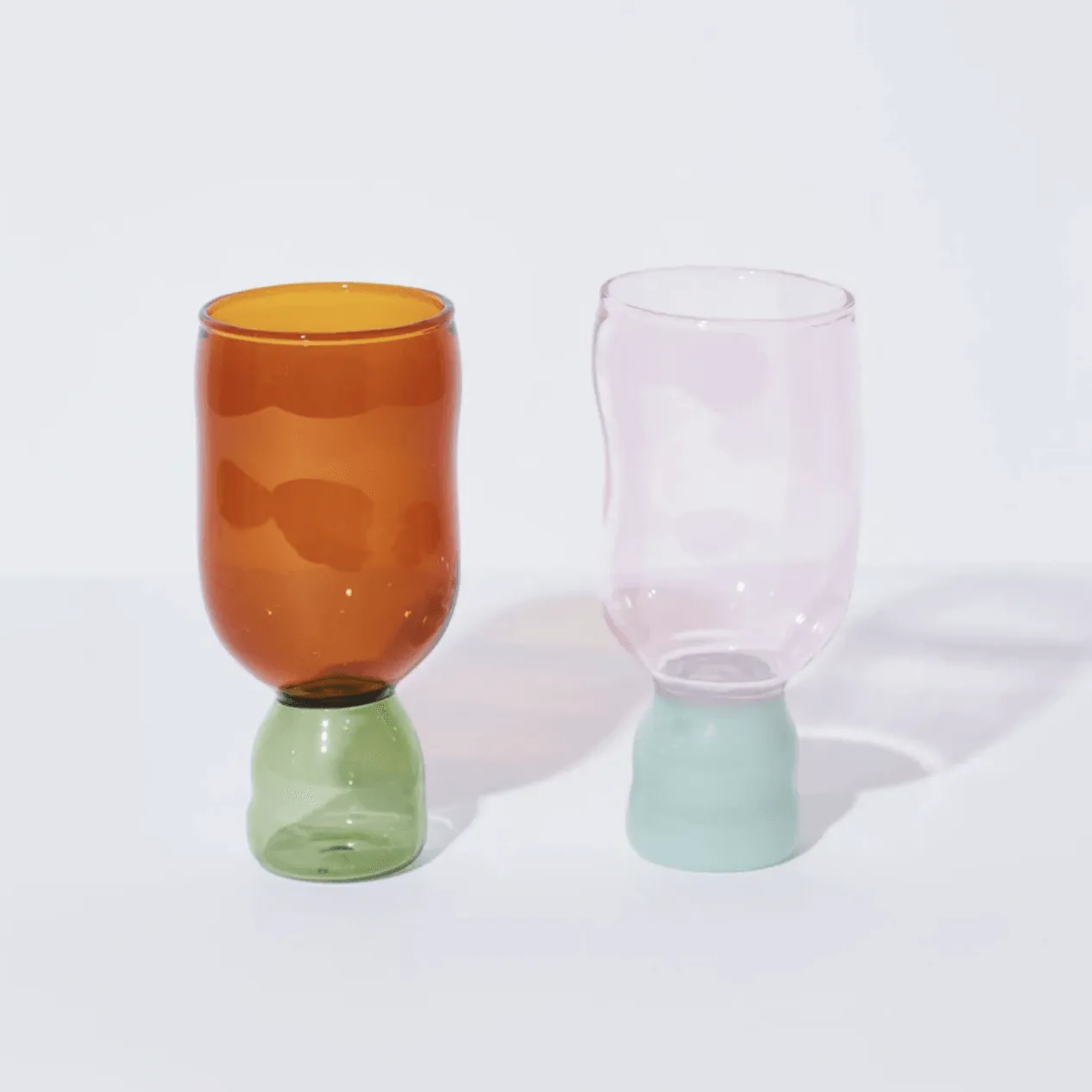 Show Pony Glasses | Pink & Aqua / Amber & Green Set