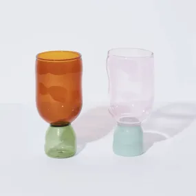 Show Pony Glasses | Pink & Aqua / Amber & Green Set