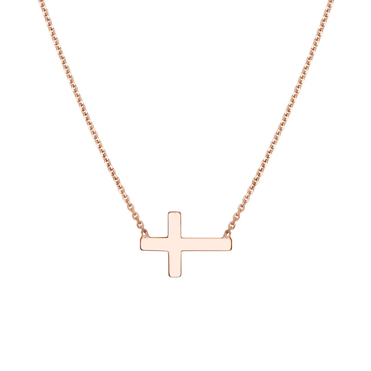 Sideways Gold Cross 4690132