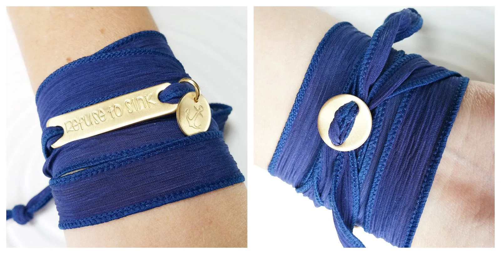 Silk Ribbon Wrap Bracelet | Exclusive Slide Clasp | Wanderlust