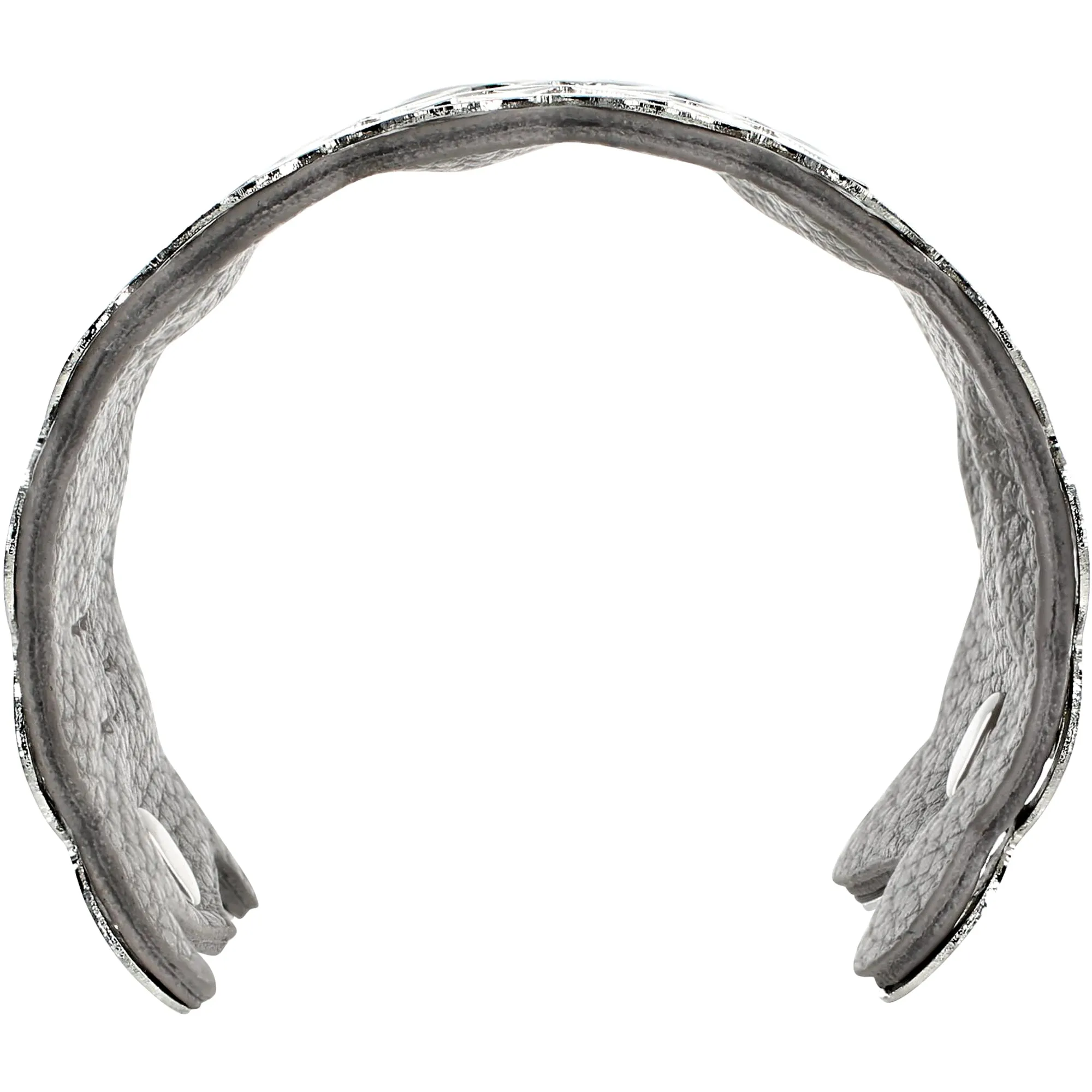 Silver & Gray 2" Infinity Cuff Bracelet