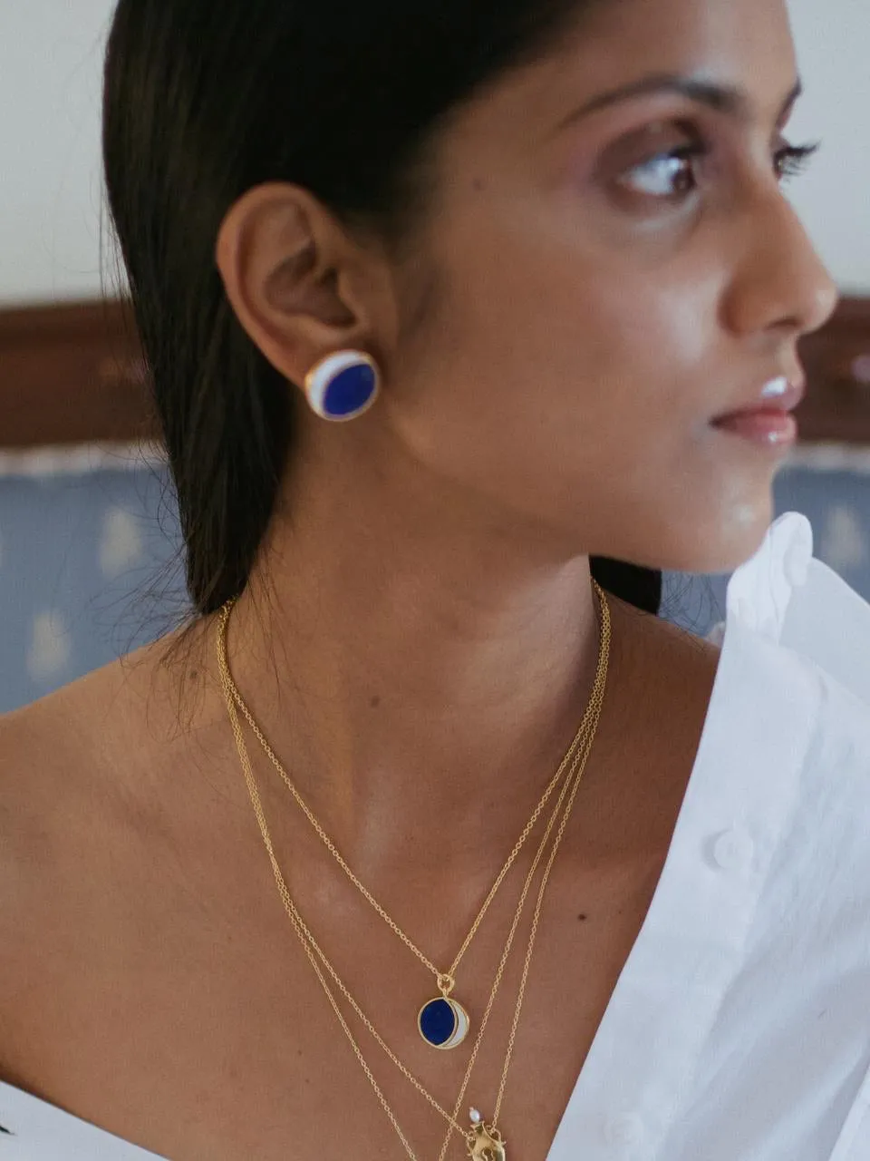 Small Night Of The Blue Moon Necklace