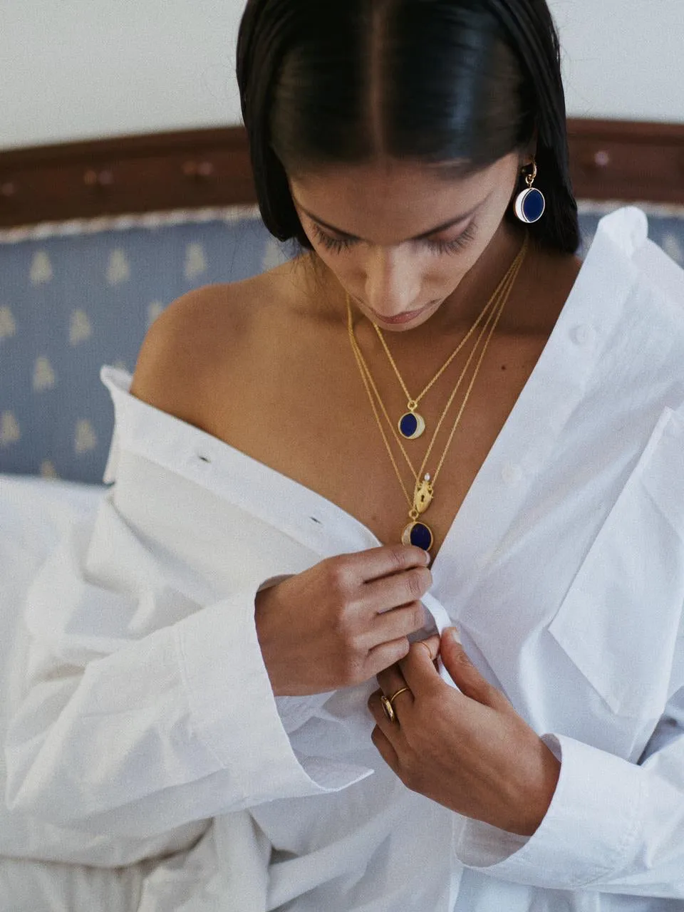 Small Night Of The Blue Moon Necklace