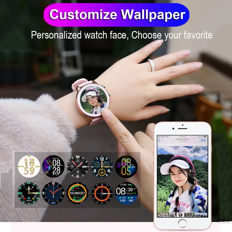 Sports Smart Watch For Women(23 sports mode/Camera remote control/Exclusive Watch face)