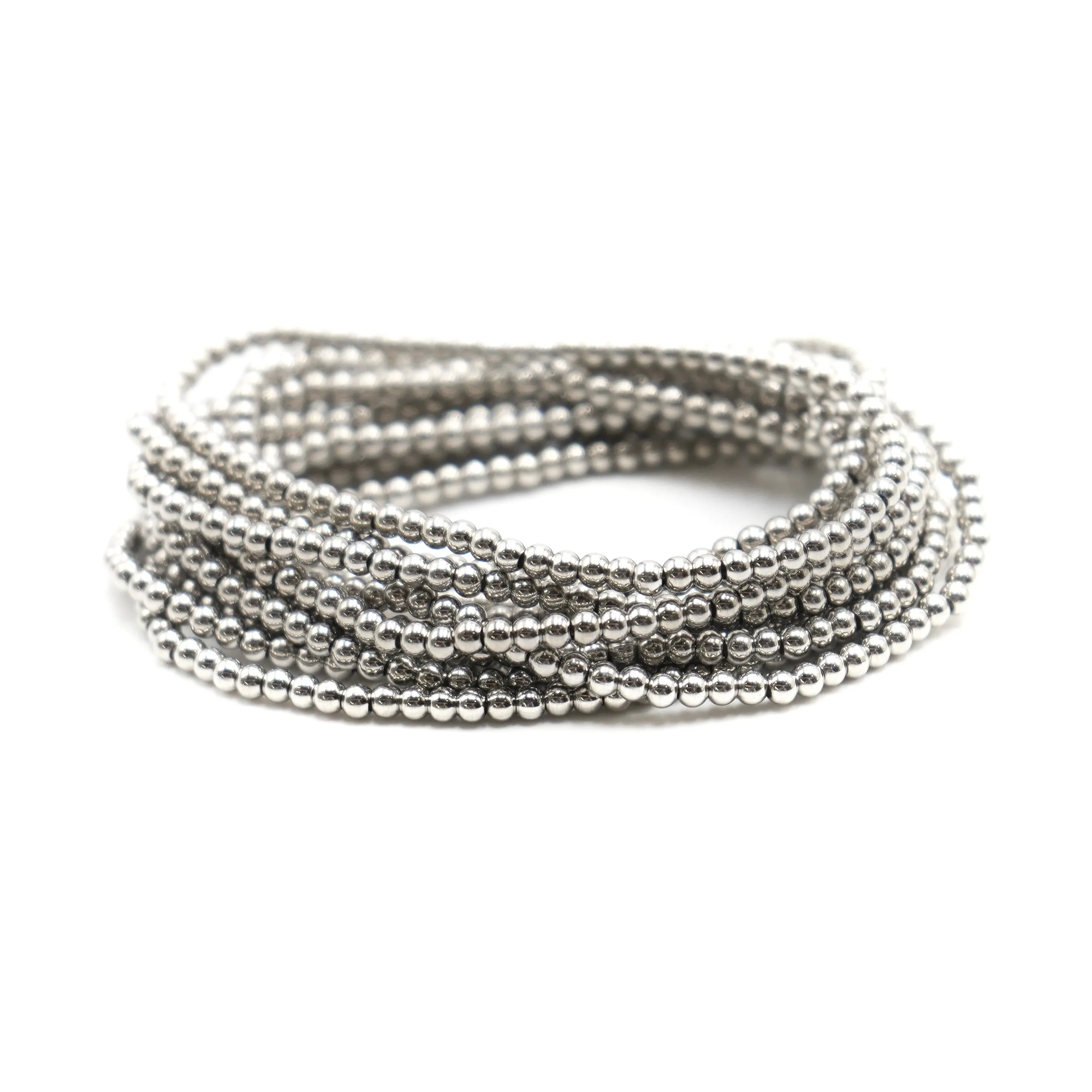 Sterling Silver 925 Filled 3mm Ball Bracelet | Accent Bracelet