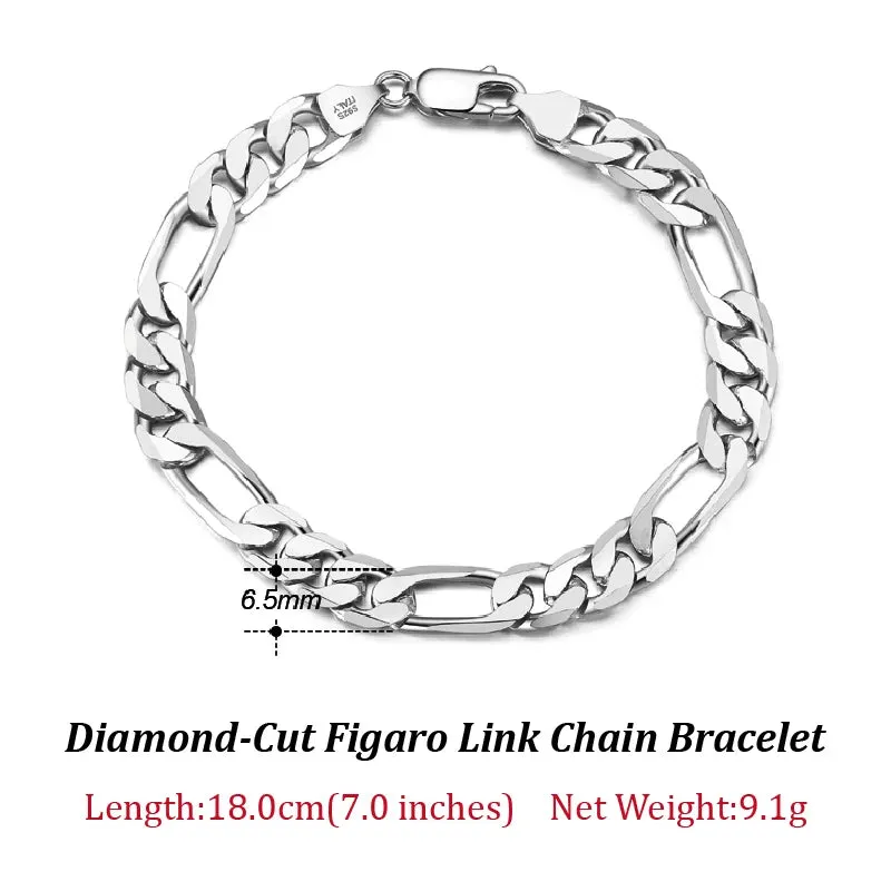 VAIGE 14K Gold Plated 925 Sterling Silver Paperclip Link Chain Bracelet - Adjustable Length, Gift Wrapped Velvet Pouch Included