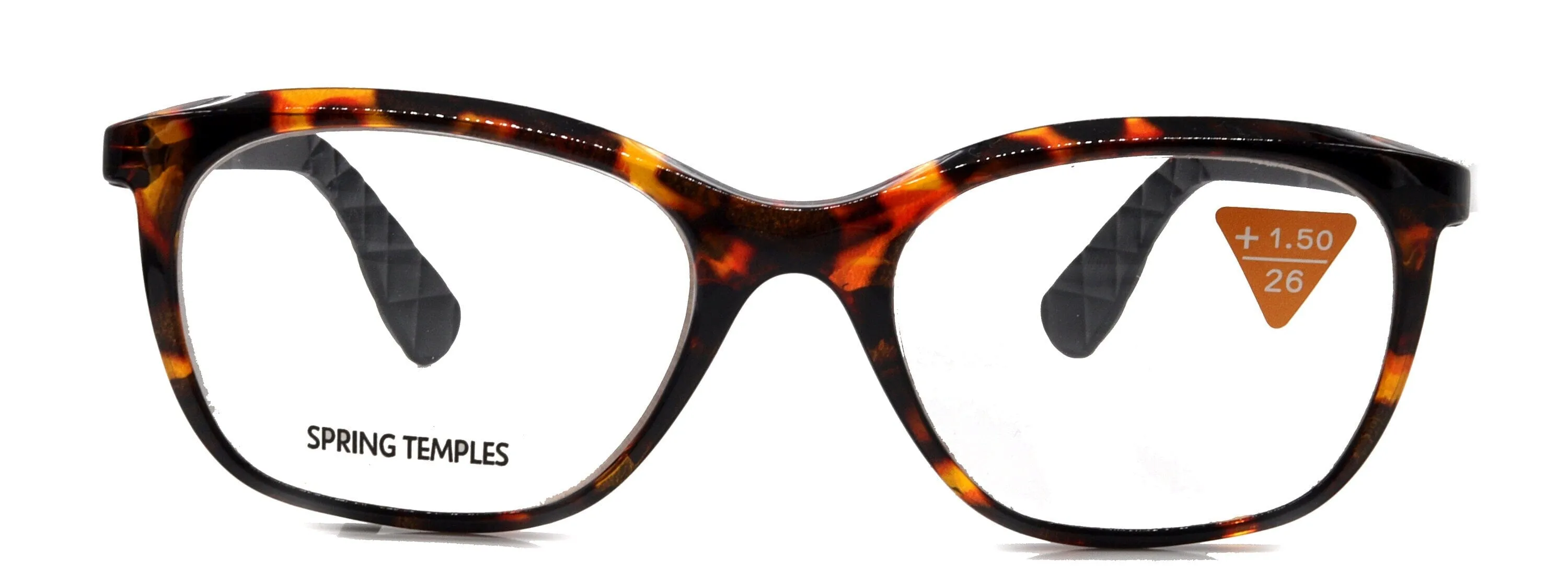 Venus, (Premium) Reading Glasses, High End Readers  1.25.. 4 Magnifying glasses, Rectangular. Optical Frame (Tortoise Brown) NY Fifth Avenue