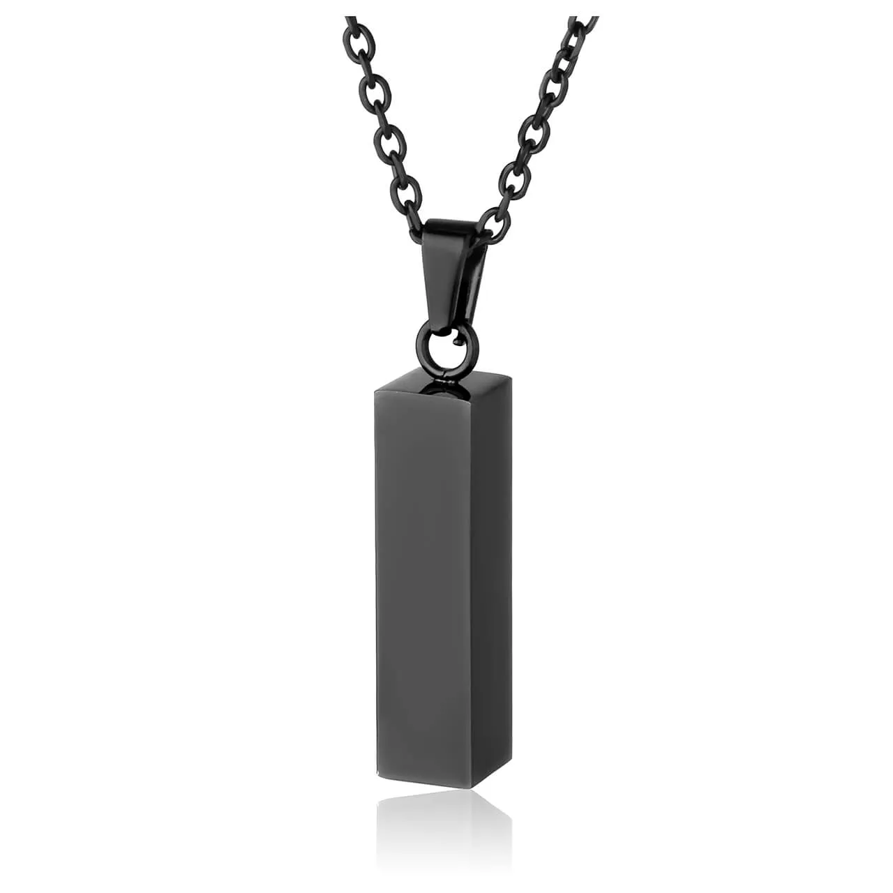 Vertical Tube Bar Urn Necklace for Ashes | Jovivi
