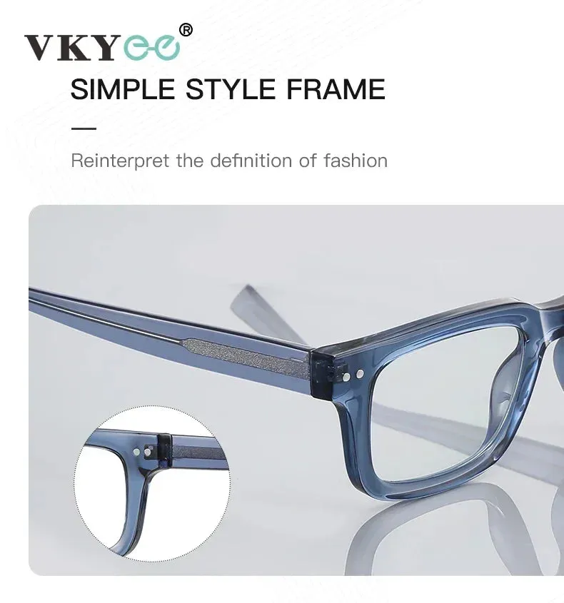 Vicky Unisex Full Rim Tr 90 Alloy Square Reading Glasses 2169