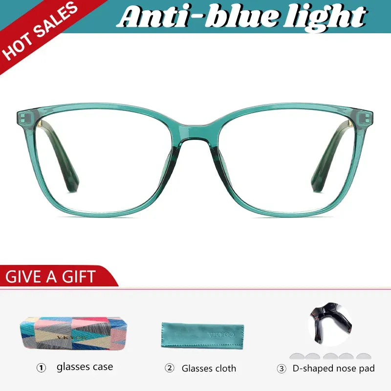 Vicky Women's Full Rim Square Tr 90 Alloy Reading Glasses 2057
