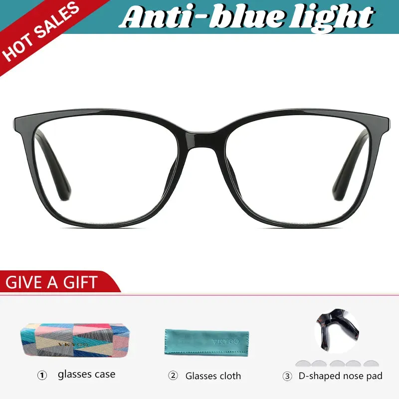 Vicky Women's Full Rim Square Tr 90 Alloy Reading Glasses 2057