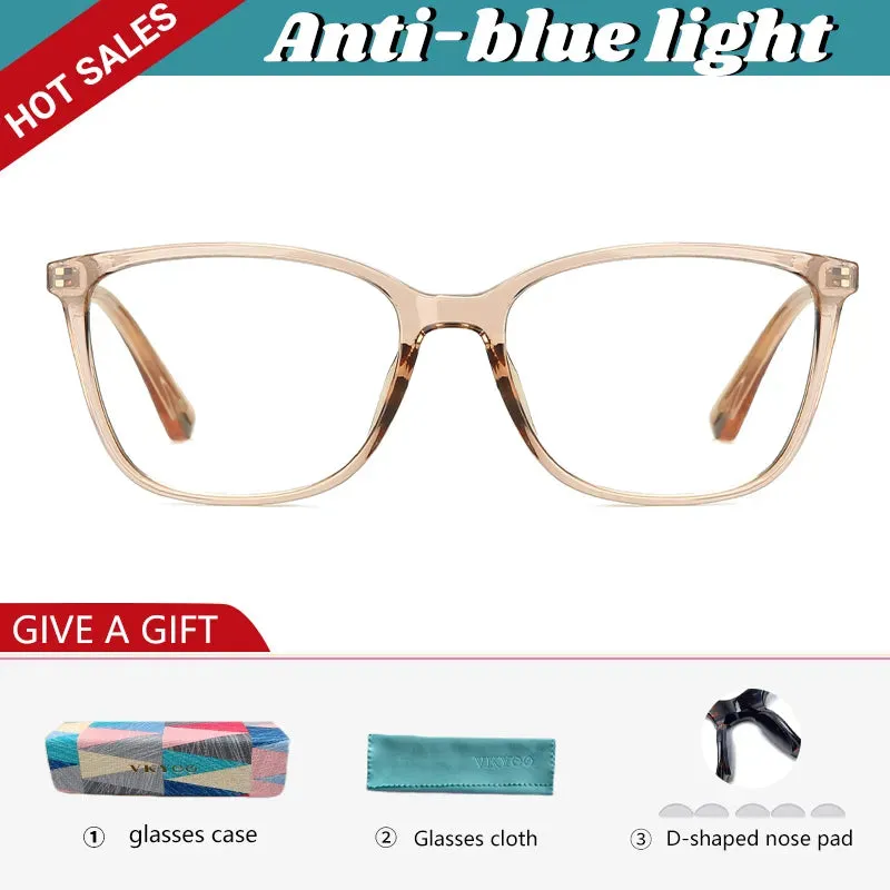 Vicky Women's Full Rim Square Tr 90 Alloy Reading Glasses 2057