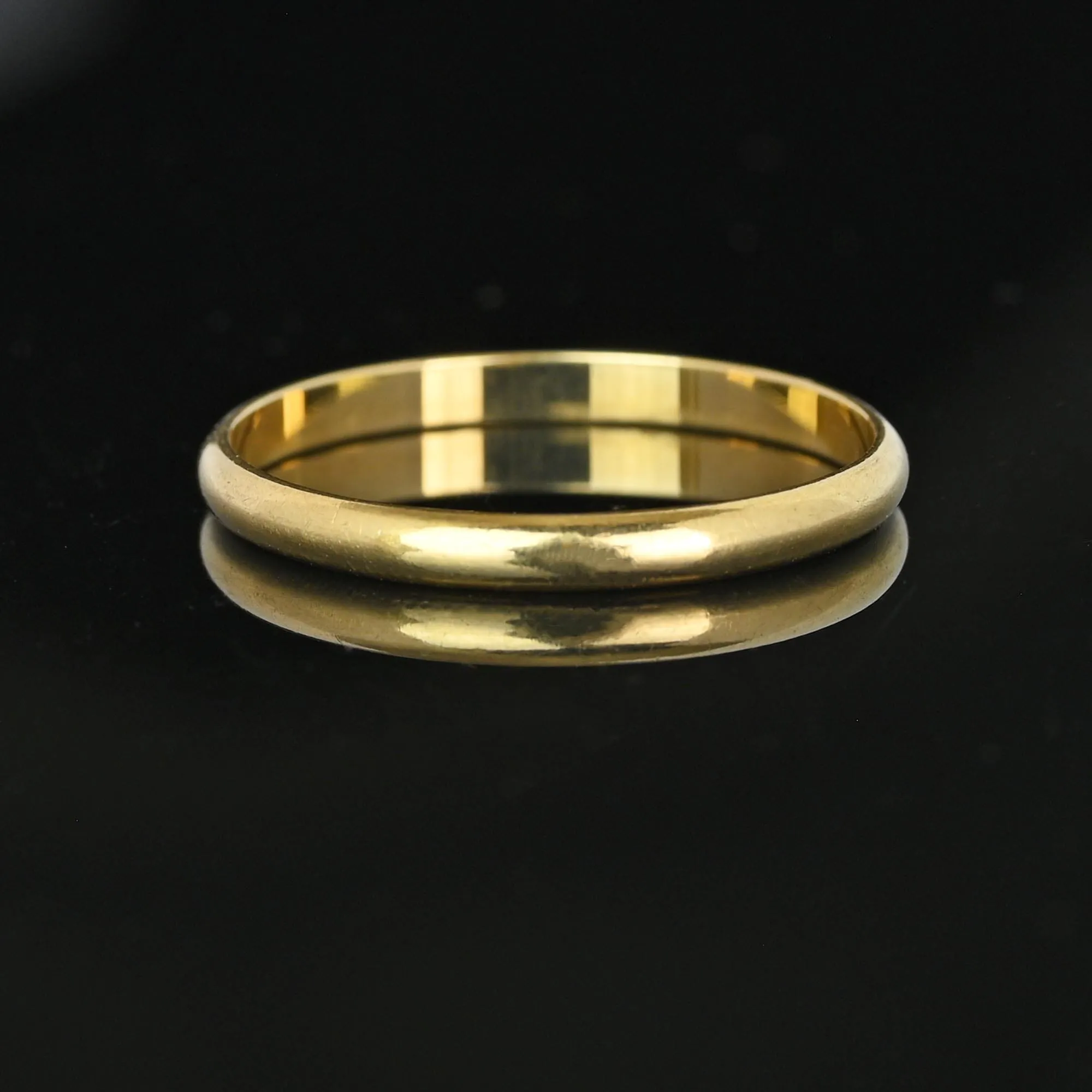 Vintage 10K Gold Thin Wedding Band Ring