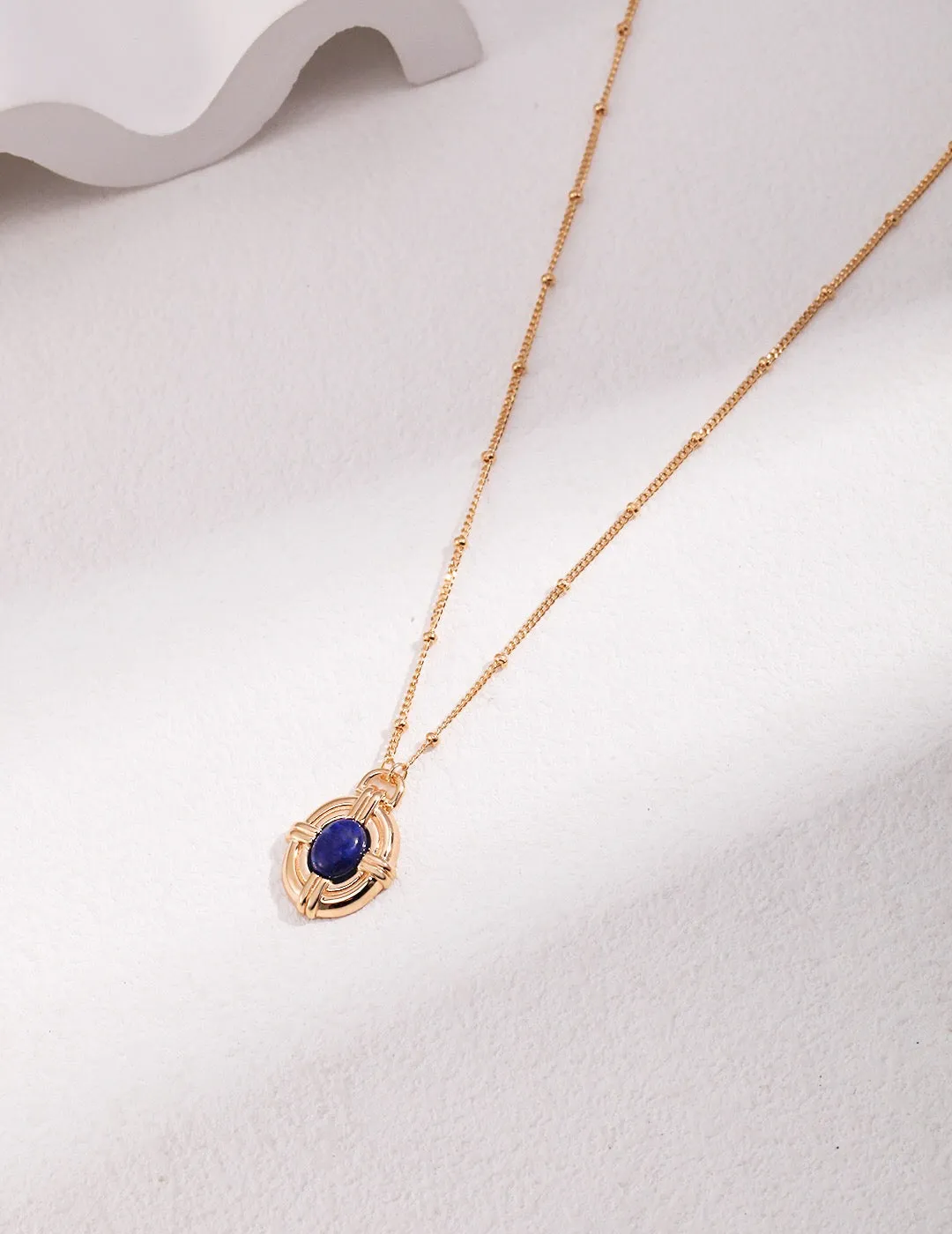 Vintage Style Lapis lazuli Necklace