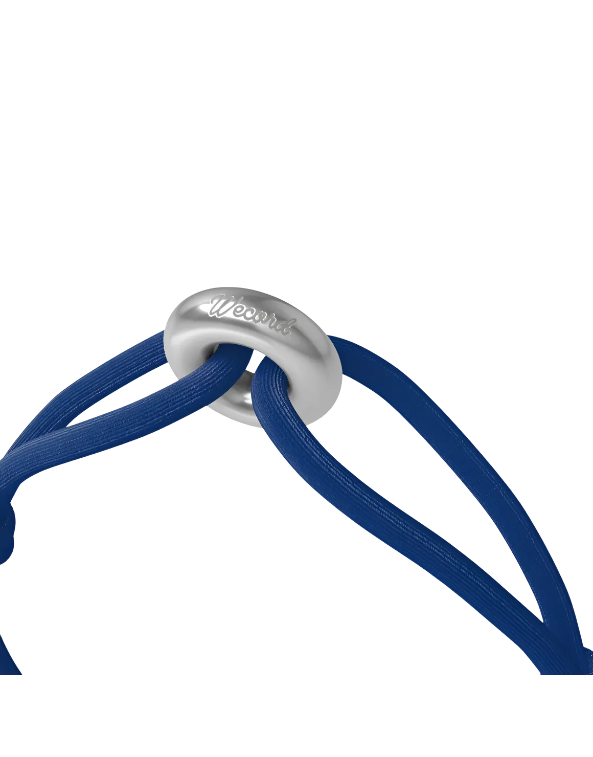 Wecord Silver Soho Cord Bracelet - Navy Blue