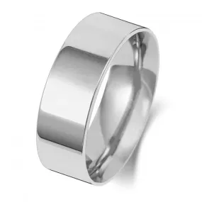 Wedding Band 9K Flat Court 7mm-1.80 Wedding  Ring W127WH