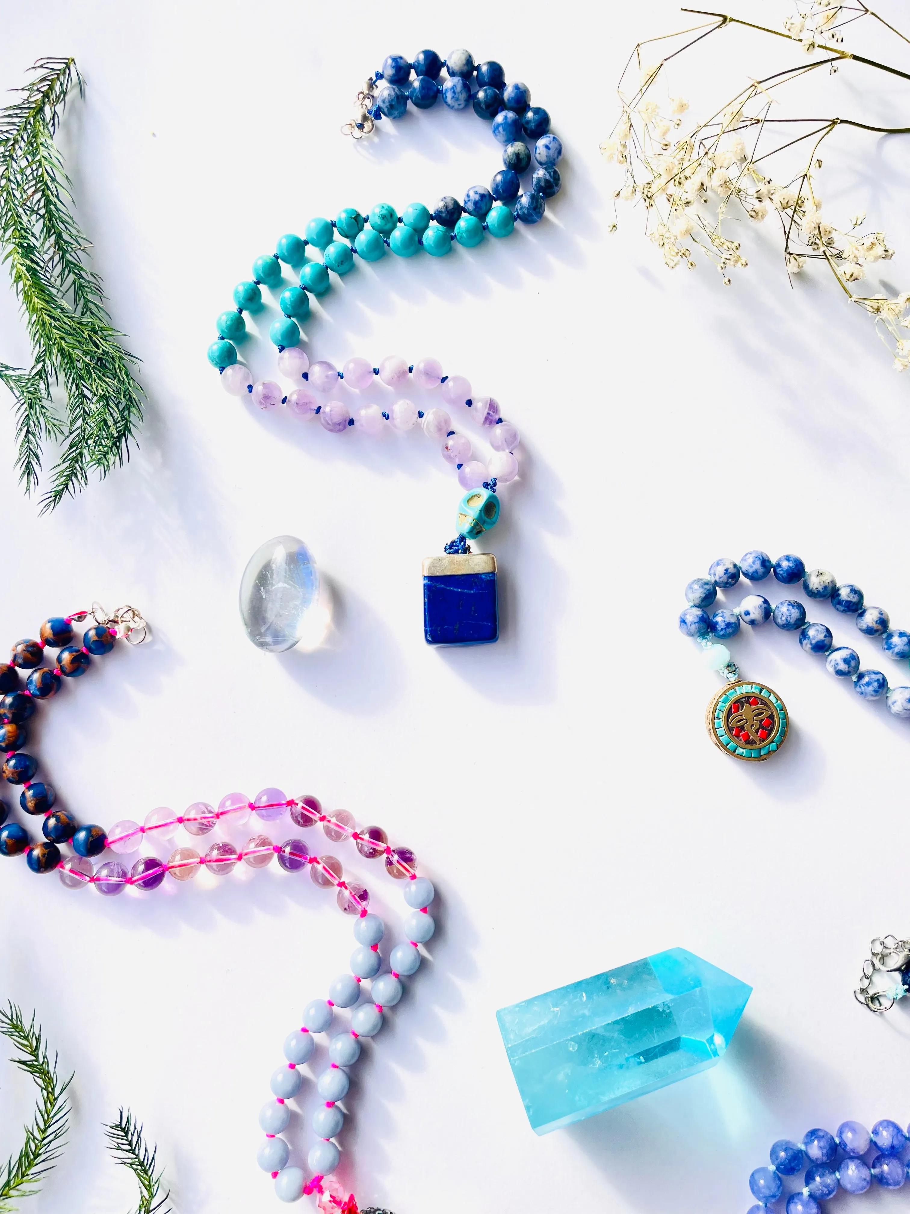 Wisdom & Truth Half Mala Necklace