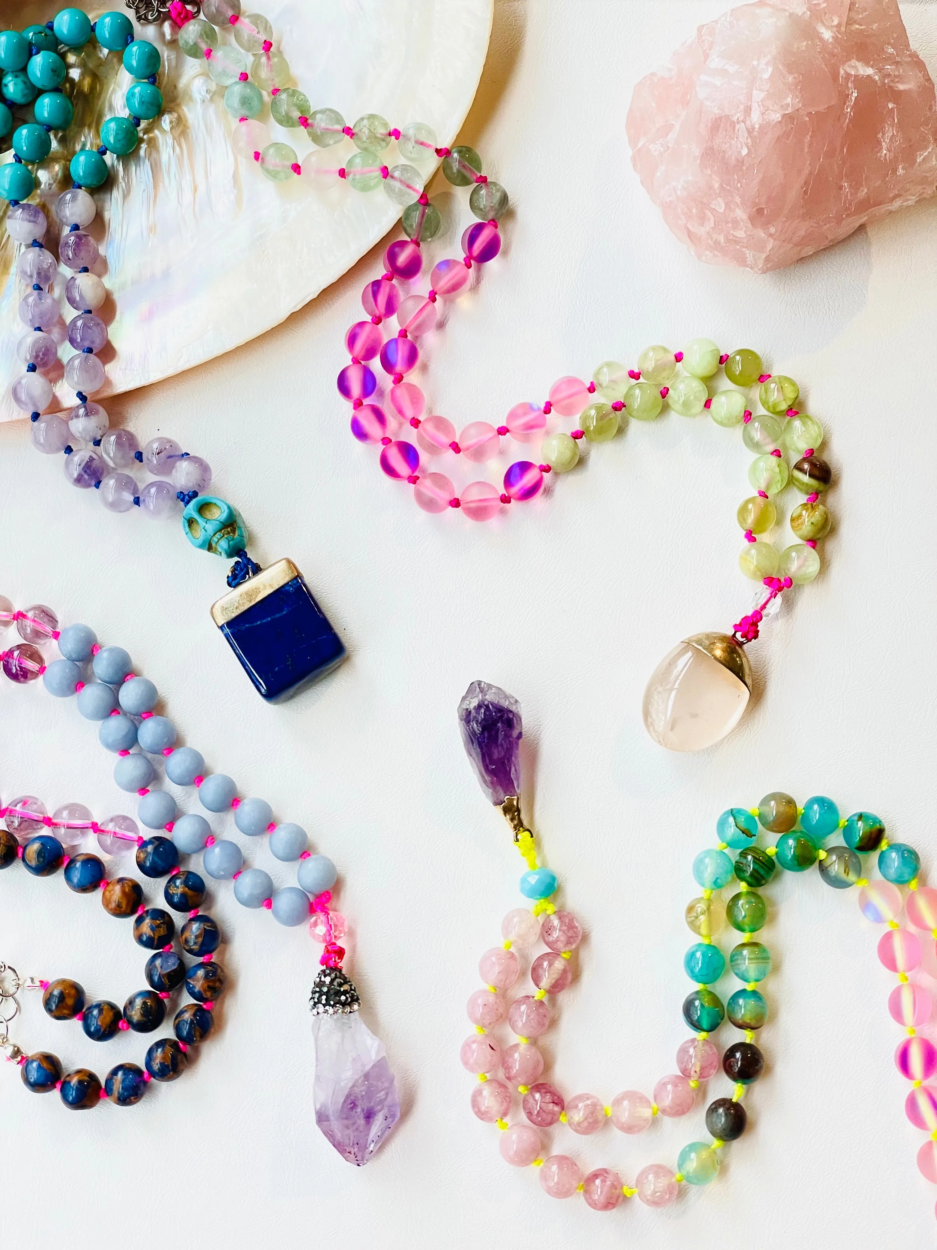 Wisdom & Truth Half Mala Necklace