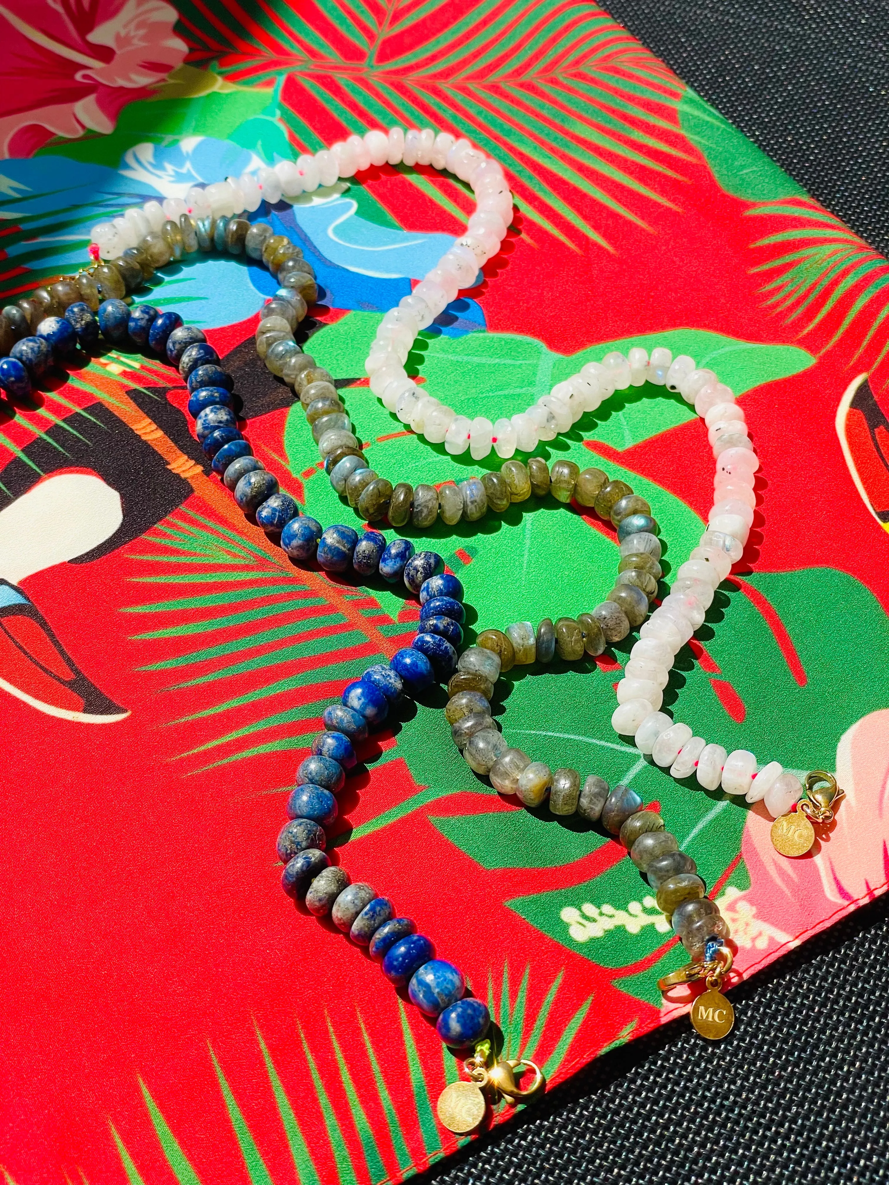 Wisdom Beaded Lapis Lazuli Statement Necklace