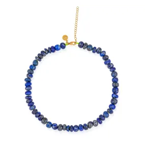 Wisdom Beaded Lapis Lazuli Statement Necklace