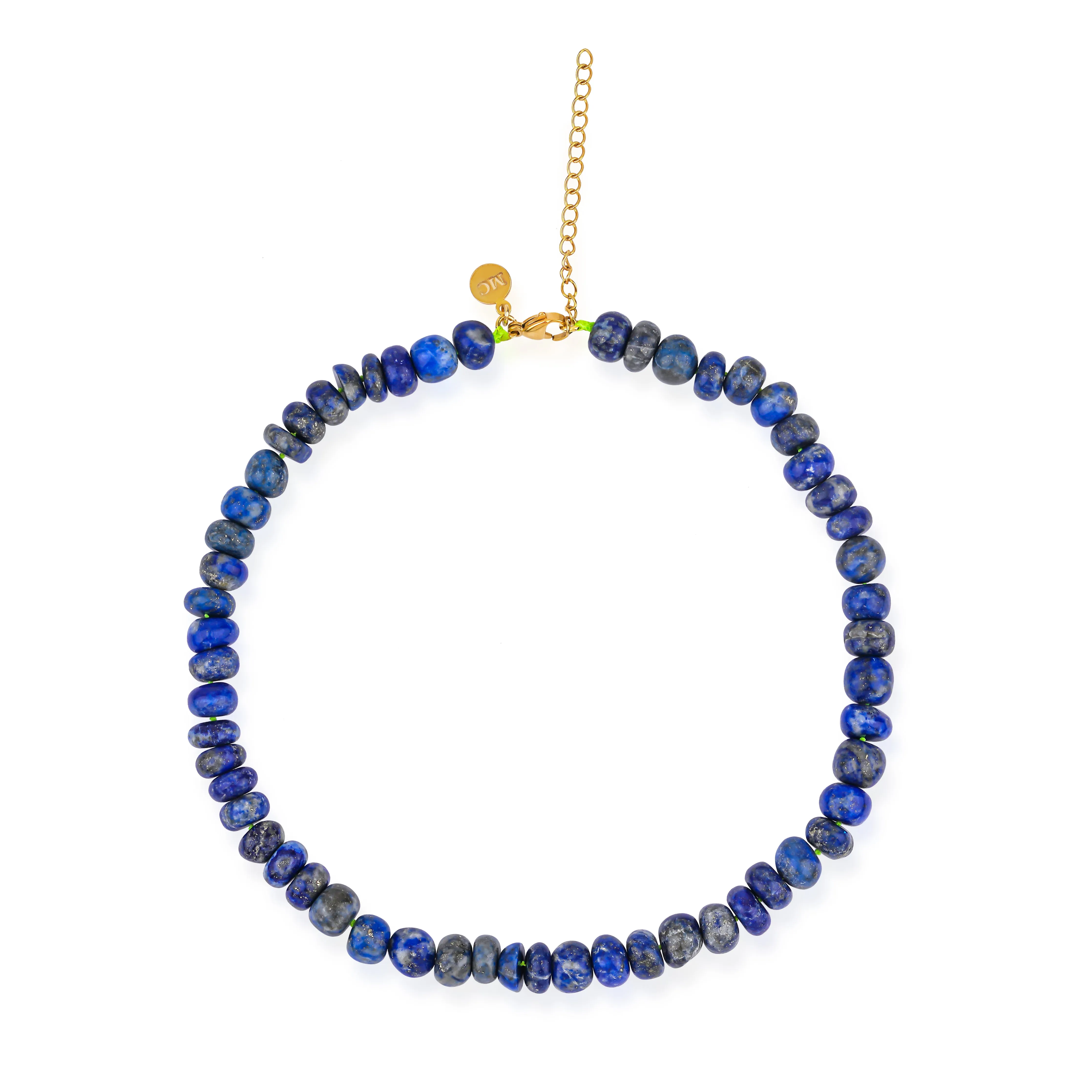 Wisdom Beaded Lapis Lazuli Statement Necklace